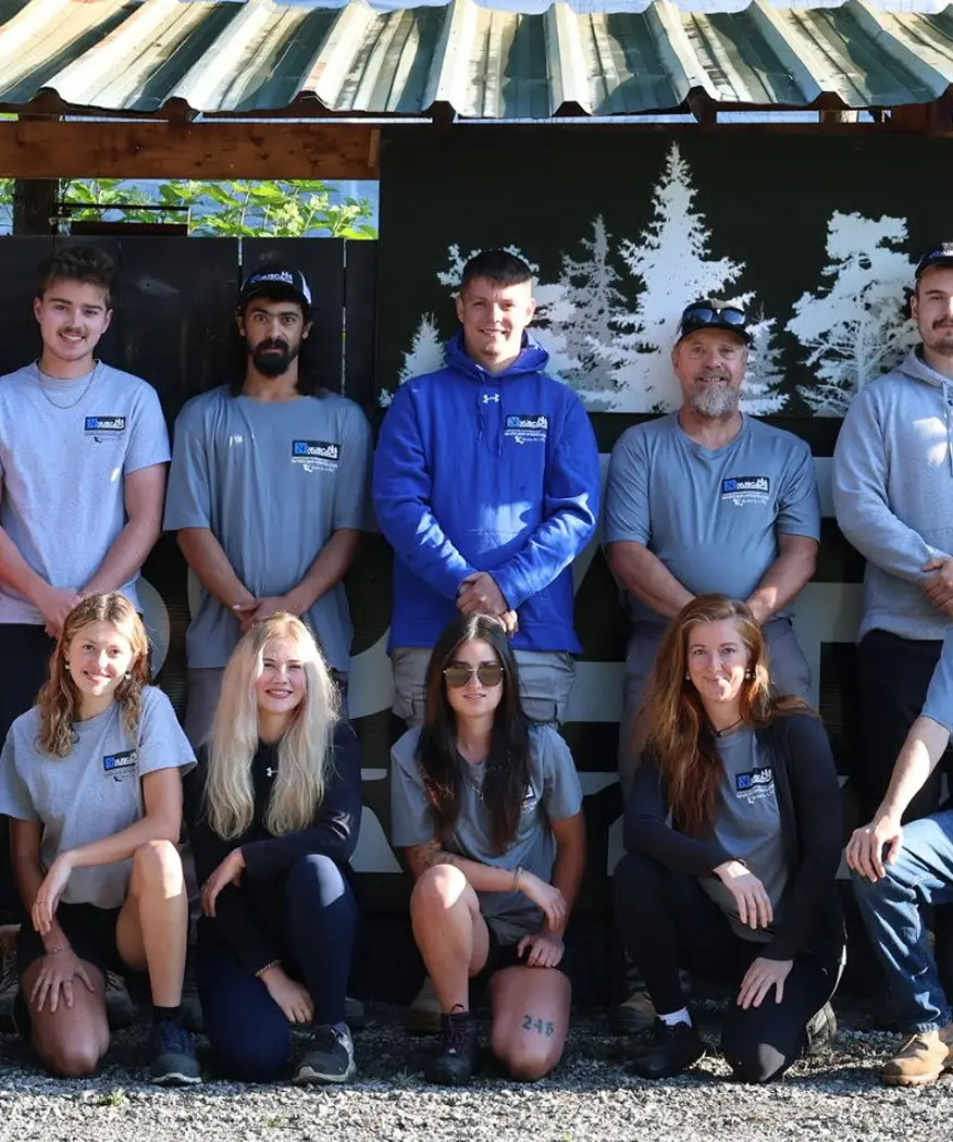 The NuScape team on site in Muskoka